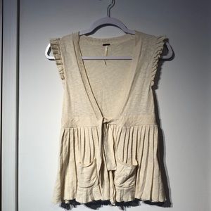 Free People Sleeveless Cardigan
